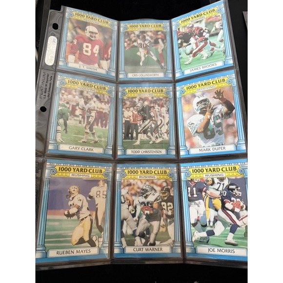 18 Football Trading Cards In. Sleeves. 3973. Vintage - Picture 2 of 3